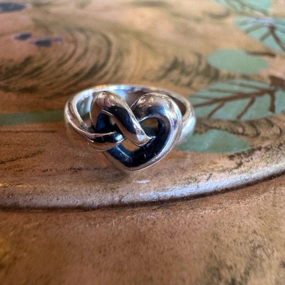 James Avery Silver Heart Knot Ring
